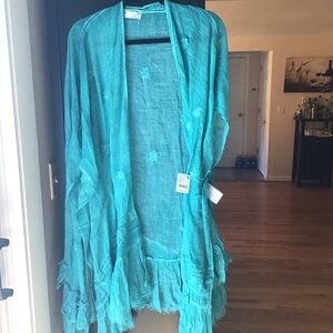 Free People Turquoise Tunic Top
